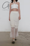 SWAYING/KNIT Pleated Skirt SW22SSB06 White